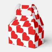 Rode Hart Vorm Liefde Klassiek Eenvoudig Minimalis Bedankdoosjes (Voorkant Zijde)