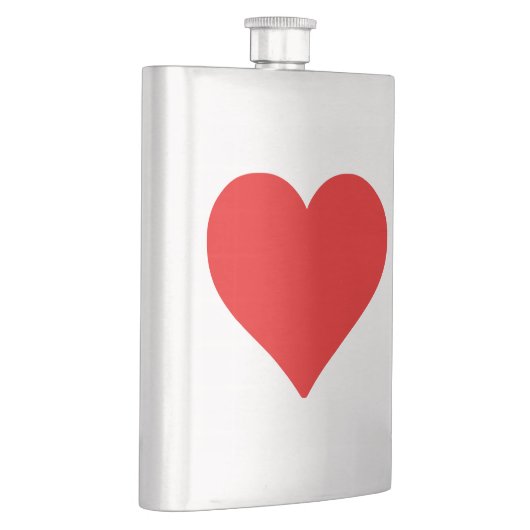 Rode Hart Vorm Liefde Klassiek Eenvoudig Minimalis Flacon (Rechts)