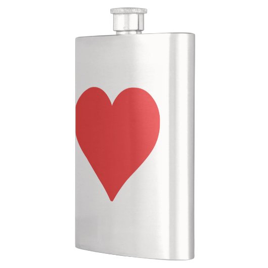 Rode Hart Vorm Liefde Klassiek Eenvoudig Minimalis Flacon (Links)