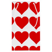 Rode Hart Vorm Liefde Klassiek Eenvoudig Minimalis Klein Cadeauzakje (Achterkant)