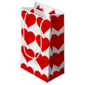 Rode Hart Vorm Liefde Klassiek Eenvoudig Minimalis Klein Cadeauzakje (Voorkant Gekanteld)