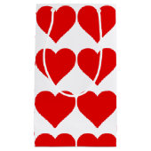 Rode Hart Vorm Liefde Klassiek Eenvoudig Minimalis Klein Cadeauzakje (Voorkant)