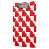 Rode Hart Vorm Liefde Klassiek Eenvoudig Minimalis Klembord (Links)