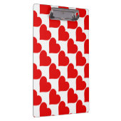 Rode Hart Vorm Liefde Klassiek Eenvoudig Minimalis Klembord (Rechts)
