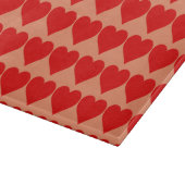 Rode Hart Vorm Liefde Klassiek Eenvoudig Minimalis Snijplank (Hoek)