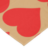 Rode Hart Vorm Liefde Klassiek Eenvoudig Minimalis Tafelkleed (Gekanteld)