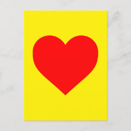 Rode Hart Warm Pop Art  Briefkaart