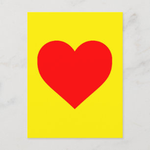 Rode Hart Warm Pop Art Briefkaart