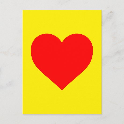 Rode Hart Warmte Pop Art  Briefkaart (Voorkant)