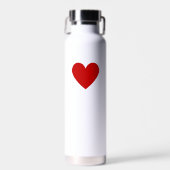 Rode Hart Waterfles (Voorkant)