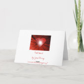 Rode Hart wenskaart Kaart (Achterkant)