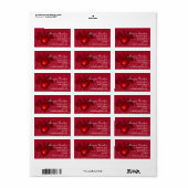 Rode Hart Werkt Etiket (Full Sheet)