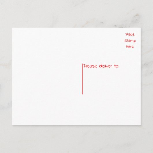 Rode Hart Zwarte Ik hou van jou Pen Trouw Verlovin Aankondigingskaart (Achterkant)