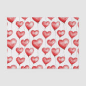 Rode hartballonnen tissuepapier (Voorkant)