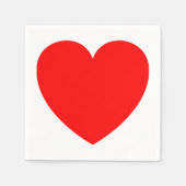 Rode hartbruiloft, Vrijgezellenfeest, partijliefde Servet (Voorkant)