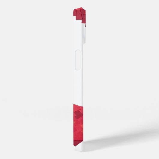 Rode hartdraak op wit Case-Mate iPhone case (Achterkant / Rechts)