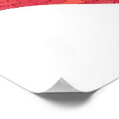 Rode hartdraak op wit poster (Hoek)