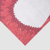 Rode hartdraak op wit tissuepapier (Detail)