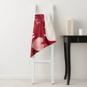 Rode harten Aangepast huwelijksvoorstel Sherpa Deken (In situ)