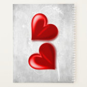 Rode harten - Aangepaste planner (Achterkant)