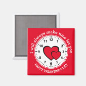 Rode harten | ALTIJD TIJD VOOR U MAKEN | VALENTIJN Magneet (Voorkant / Achterkant)