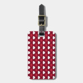 Rode harten bagagelabel (Voorkant verticaal)