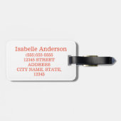 Rode harten bagagelabel (Achterkant horizontaal)