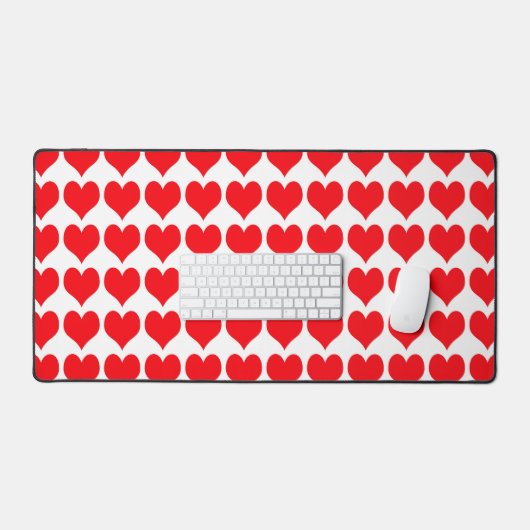 Rode harten bureaumat (Keyboard & Muis)