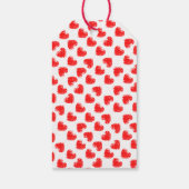 Rode harten cadeaulabel (Achterkant)