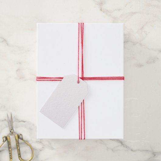 Rode harten cadeaulabel (Met Touw)