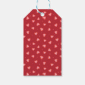 Rode harten cadeaulabel (Voorkant)