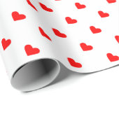 Rode harten cadeaupapier (Rol Hoek)