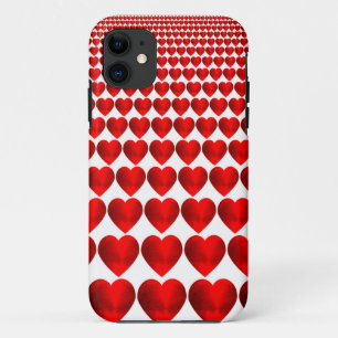 Rode harten Case-Mate iPhone case
