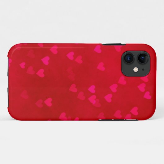 Rode harten Case-Mate iPhone case (Achterkant (horizontaal))