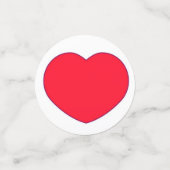 Rode harten confetti (Kleine voorkant)