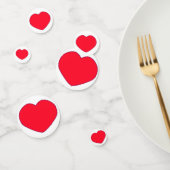 Rode harten confetti (Groep)