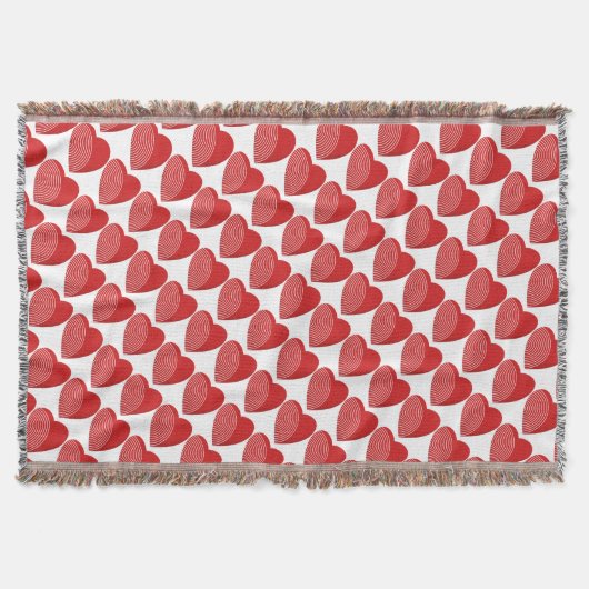 Rode harten deken (Voorkant)