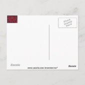 Rode harten en blauw Briefkaart met kant (Achterkant)