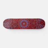 Rode harten en blauw zangskateboard persoonlijk skateboard (Horizontaal)