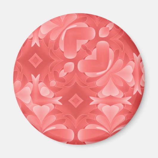 Rode harten en diamanten magneet (Voorkant)