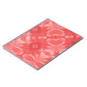 Rode harten en diamanten notitieboek (Linkerzijde)