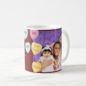 Rode harten en fotobericht | Spaanse Moederdag Koffiemok (Voorkant rechts)