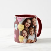 Rode harten en fotobericht | Superoma Mok (Voorkant rechts)