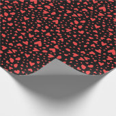 Rode harten en kussens cadeaupapier (Hoek)