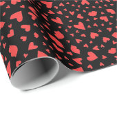 Rode harten en kussens cadeaupapier (Rol Hoek)