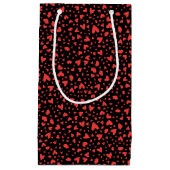 Rode harten en kussens klein cadeauzakje (Voorkant)