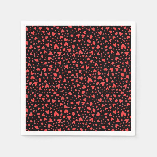 Rode harten en kussens servetten (Voorkant)