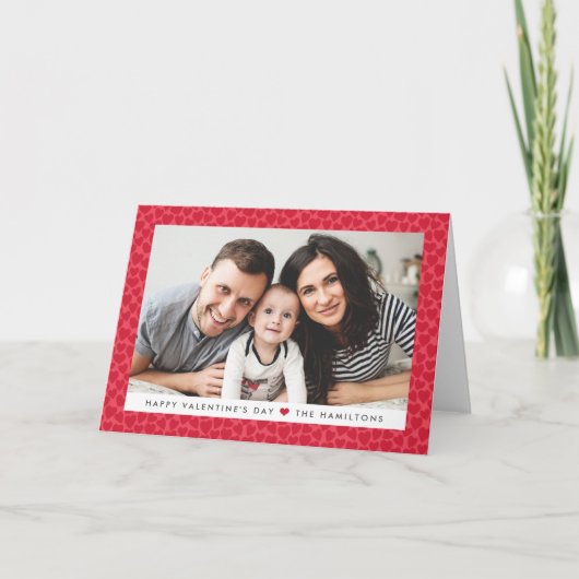 Rode harten | Foto Valentijnsdag Feestdagen Kaart (Voorkant)