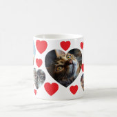 Rode harten &  foto's voor dierenliefhebbers koffiemok (Center)