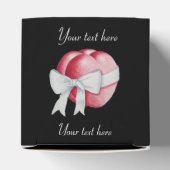 rode harten gebonden aan een bruiloft met witte bo bedankdoosjes (Bovenkant)